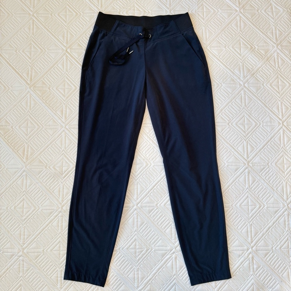 Athleta Midtown Ankle Pant Size 0 Navy Blue